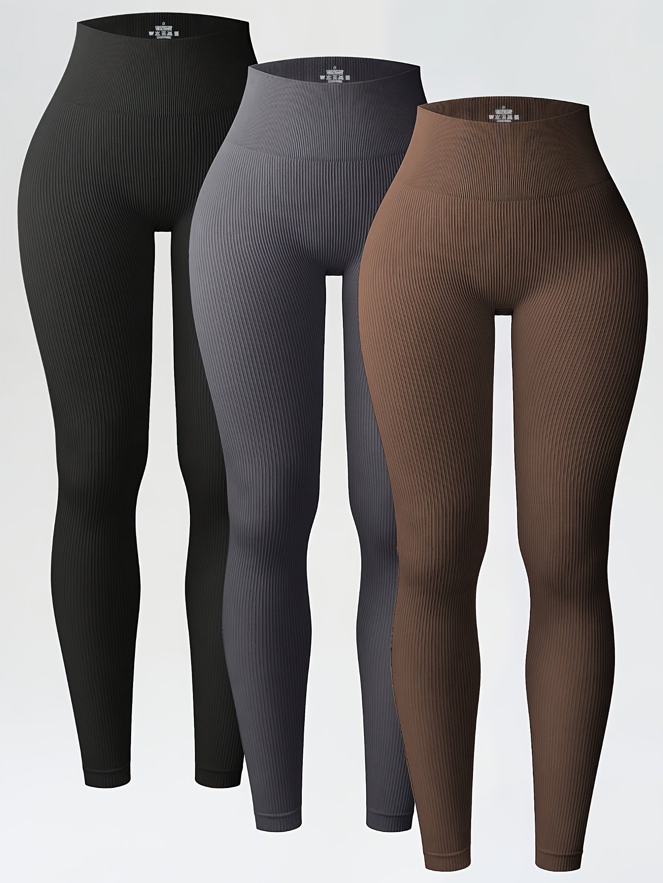 Ribbed Sculpt Leggings (3-Pack)