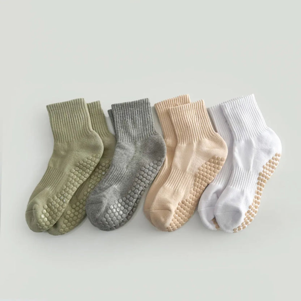 Anti-Slip Pilates Socks (4-pack)
